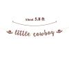 Lingtoolator Little Cowboy Banner - Western Cowboy Banner for Little Boy Birthday, Baby Shower / Gender Reveal / Boy Birthday Party Decorations view 2