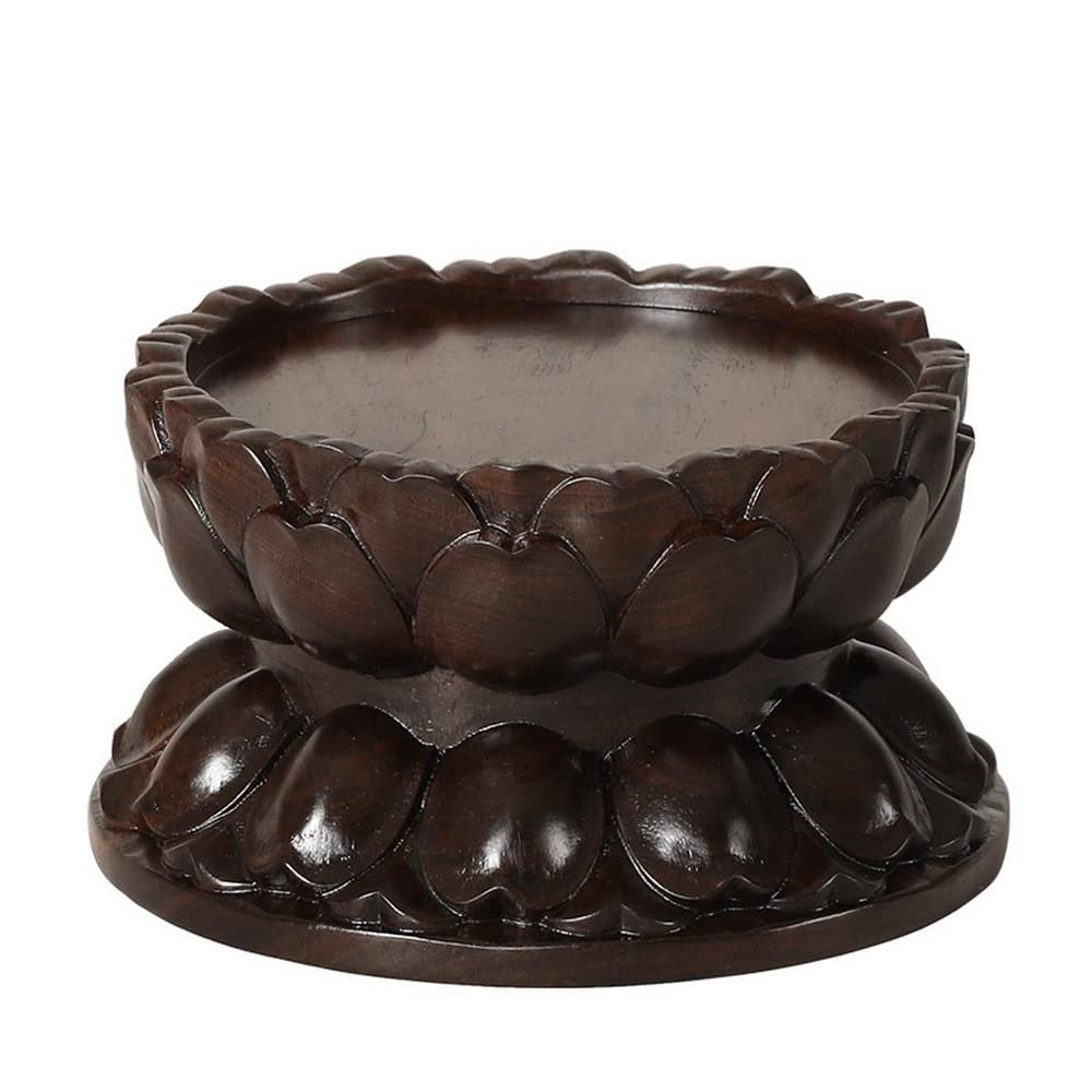 GOLDY&WENDY Chinese Lotus Base Handmade Home Decor Pedestal Guanyin Buddha Statue Lotus Stand