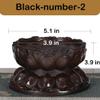 GOLDY&WENDY Chinese Lotus Base Handmade Home Decor Pedestal Guanyin Buddha Statue Lotus Stand view 2