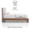 RV Sheets Striped Pattern Truck Size 42" X 80" 4-PC Sheet Set 600 Thread-Count 100% Soft Luxury Egyptian Cotton Made for RV Camper Boat Motorhomes, 10-Inch Deep Pockets - Golden Stripe view 4