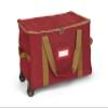 Covermates Keepsakes Rolling Treasurekeeper Storage Bag  Heavy-Duty Polyester with Dual Wheels & Handles  Protects Holiday Decorations with ID Window & Dual Zipper Access, Red view 1