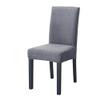 1/2/4/6 Pieces Universal Size Chair Cover Big Elastic Chair Covers Jacquard Fabric and Velvet Fabric Seat Case for Dining Room,Grey,4 pcs view 1