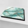 Tempered GLASS Cutting Board  Worktop saver and Pastry Board - Glass Kitchen Board; MEASURES: SINGLE: 60 x 52 cm (23,62 x 20,47); DOUBLE: 30 x 52 cm (11,81 x 20,47); D21 Marbles 1 Series view 2