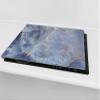 Tempered GLASS Cutting Board  Worktop saver and Pastry Board - Glass Kitchen Board; MEASURES: SINGLE: 60 x 52 cm (23,62 x 20,47); DOUBLE: 30 x 52 cm (11,81 x 20,47); D21 Marbles 1 Series view 2
