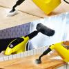 COSTWAY Handheld MultiPurpose Steam Cleaner with 17 Pieces, 350ml Large Capacity Steam Mop Continuous Fill water, Portable Chemical-Free Steamer for Home Use, Floors, Windows, 1400W, Yellow view 2