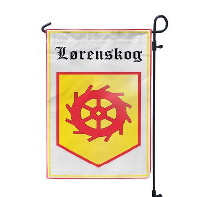 Norway Akershus Lrenskog 12x19 Inches Double Sided Garden Flag
