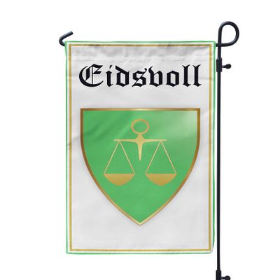 Norway Akershus Eidsvoll 12x19 Inches Double Sided Garden Flag