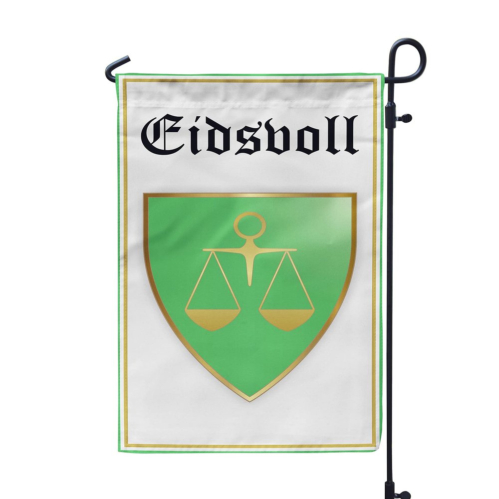 Norway Akershus Eidsvoll 12x19 Inches Double Sided Garden Flag