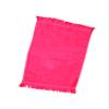 Q-Tees Fringed Fingertip Towel One Size Red view 1