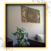 BHDecor Home Wall Decor  Multilayered Laser Cut Carved Elegant Wooden Mandala Hanging MDF Panels for Decoration - Rustic Contemporary Artwork 18.8 x 13.7 inch (48 x 35cm), Natural Wood view 2