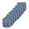 Ambesonne Shark Chair Seating Cushion Set of 8, Fish Pattern Various Gestures Have a Bite Danger Humor Nautical Design, Anti-Slip Seat Padding for Kitchen & Patio, 16"x16", Violet Blue White view 1