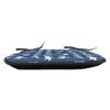 Ambesonne Shark Chair Seating Cushion Set of 8, Fish Pattern Various Gestures Have a Bite Danger Humor Nautical Design, Anti-Slip Seat Padding for Kitchen & Patio, 16"x16", Violet Blue White view 3