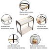 Hihotiner 2 Tier Bathroom Counter Organizer, Black Gold, Carbon Steel, Easy To Install, Sturdy And Durable view 4