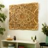BHDecor Home Wall Decor  Multilayered Laser Cut Carved Elegant Wooden Mandala Hanging MDF Panels for Decoration - Rustic Contemporary Artwork 18.8 x 11.8 inch (48 x 30cm) view 3
