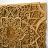 BHDecor Home Wall Decor  Multilayered Laser Cut Carved Elegant Wooden Mandala Hanging MDF Panels for Decoration - Rustic Contemporary Artwork 18.8 x 11.8 inch (48 x 30cm) view 4
