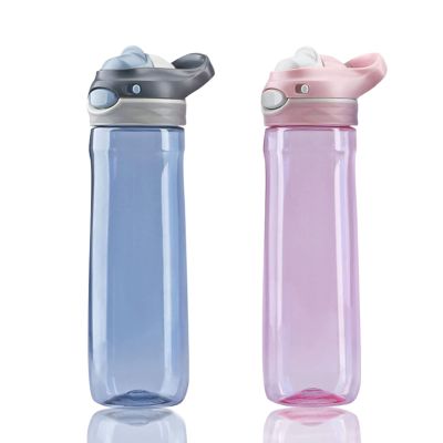 DEARART 2-Pack 26oz Grey Water Bottle and Pink Water Bottles Without Straw, AUTOSPOUT BPA FREE Has Handle Easy Carried, Suit Office Gym Work School Travel etc.
