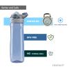 DEARART 2-Pack 26oz Grey Water Bottle and Pink Water Bottles Without Straw, AUTOSPOUT BPA FREE Has Handle Easy Carried, Suit Office Gym Work School Travel etc. view 3