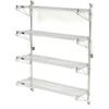 Nexel Poly-Green Wall Mount Wire Shelving, 60" W x 14" D x 63" H 4-Shelf Starter view 1