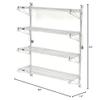 Nexel Poly-Green Wall Mount Wire Shelving, 60" W x 14" D x 63" H 4-Shelf Starter view 2