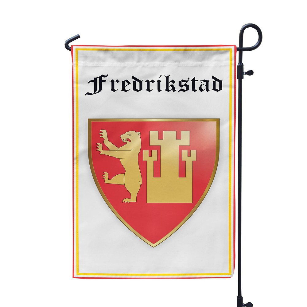 Norway stfold Fredrikstad 12x19 Inches Double Sided Garden Flag