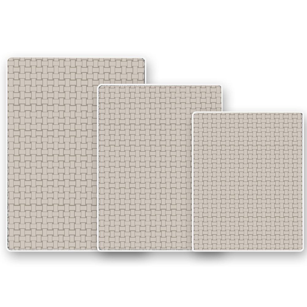 Shape28 Bathroom Set of 3 Mats Bathtub Shower 28x20 Inches Vanity 24x18 Inches Toilet 20x16 Inches Microfiber None Slip in Latte Color Design 5C