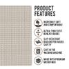 Shape28 Bathroom Set of 3 Mats Bathtub Shower 28x20 Inches Vanity 24x18 Inches Toilet 20x16 Inches Microfiber None Slip in Latte Color Design 5C view 2