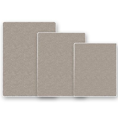 Shape28 Bathroom Set of 3 Mats Bathtub Shower 28x20 Inches Vanity 24x18 Inches Toilet 20x16 Inches Microfiber None Slip Latte Color Design 4T