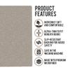 Shape28 Bathroom Set of 3 Mats Bathtub Shower 28x20 Inches Vanity 24x18 Inches Toilet 20x16 Inches Microfiber None Slip Latte Color Design 4T view 2