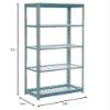 Global Industrial Heavy Duty Shelving 36" W x 24" D x 72" H with 5 Shelves, Wire Deck, Gray view 2