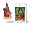 North Star Christmas | Sleigh with Gifts Glass Ornament | Christmas Collection view 1