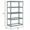 Global Industrial Extra Heavy Duty Shelving 36" W x 24" D x 84" H with 5 Shelves, No Deck, Gray view 2