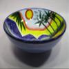 14" round TALAVERA VESSEL SINK Mexican handmade ceramic bathroom basin, folk art view 4