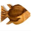Tikimaster Elegant Fish Plate 15 in X 7.5 in X 1 in Teak Root Wood | #cin32 view 1