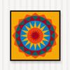 BARN Quilt Block Outdoor Square BQ084-03 | 6 Sizes | Outside Pattern | Wall Art | Yard Art | Barn Quilt Sign | Farm Quilt Design (11.5" x 11.5" 1 Sided) view 1