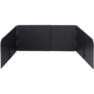 Shimomura Planning Range Guard System Kitchen Black [Made in Japan] Fluorine Processed Easy Care Size Adjustable Width 14.4-26.4 inches (36.5-67 cm), Gas and Induction Compatible, Enclosed Whole