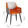 rff Italian Dining Chair/Home Modern Simple and Comfortable Leather Chair/Restaurant Hotel Chair/Nail Desk Chair (Color : D) view 3