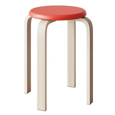 rff Solid Wood Stool/Simple Modern Chair/Round Household high Stool for Living Room/Dining Table Bench/Round Stool (Color : D)