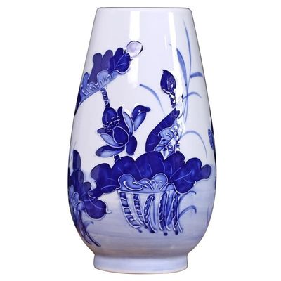 24cm Jingdezhen Ceramic Hand Painted Creative Vase Living Room Decoration Chinese Ornaments