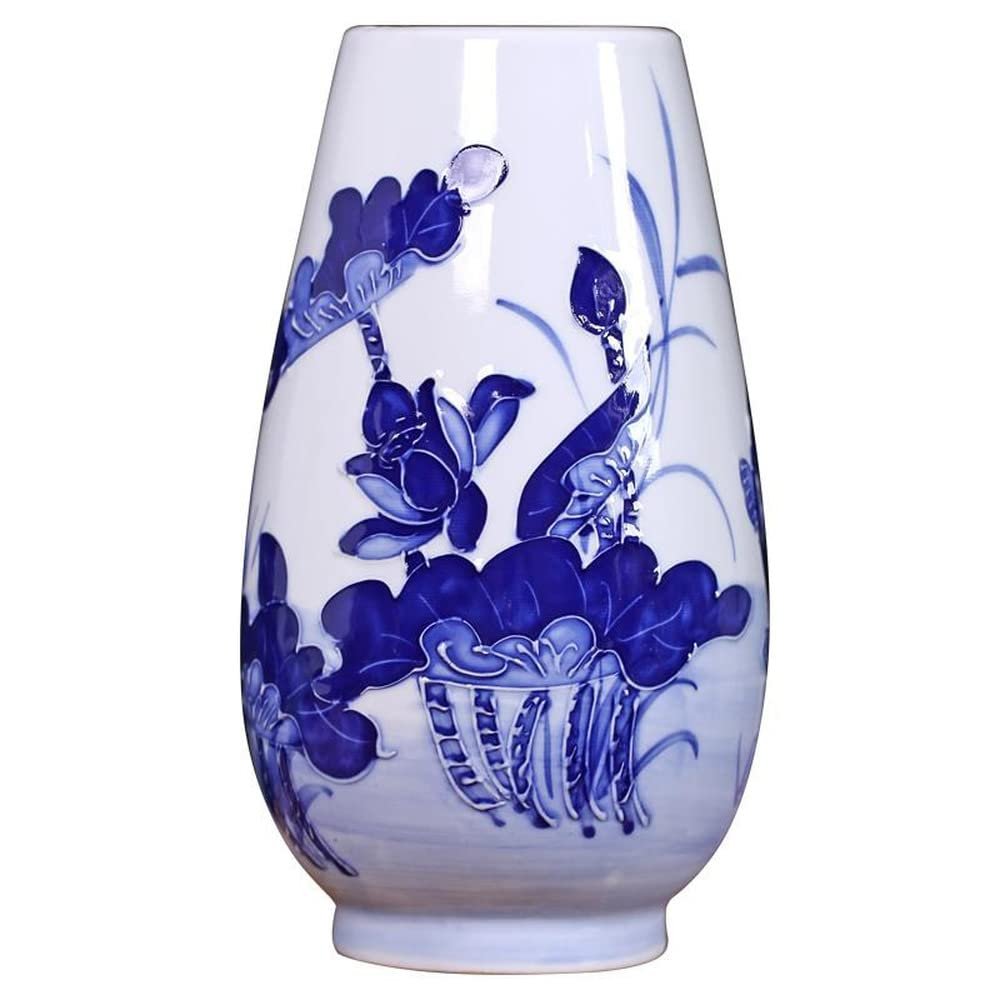 24cm Jingdezhen Ceramic Hand Painted Creative Vase Living Room Decoration Chinese Ornaments