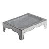 47th & Main Raised Rectangle Galvanized Tray, Medium, Gray view 1