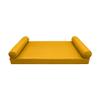 Prolinemax Style 5 - Mattress & Pillow Bolster for Outdoor Indoor Daybed Porch Swing Bed Piped Trim Twin-XL Size AD108 | Covers ONLY | view 1