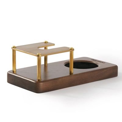 C/M Tamping Station Espresso Tamper Holder, Coffee Filter Tamper Holder, Wooden Espresso Tamper Mat, Great Alternative for Barista Espresso Tamping Mat, for 58Mm Portafilters