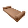 Prolinemax |SLIPCOVER ONLY|S5 Outdoor Daybed Mattress Bolster Pillow Cushion Covers Pipe Trim Twin-XL AD104 view 1