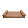 Prolinemax |SLIPCOVER ONLY|S5 Outdoor Daybed Mattress Bolster Pillow Cushion Covers Pipe Trim Twin-XL AD104 view 2