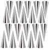 Joyeee 20Pcs Large Conical Cream Horn Molds, Stainless Steel, 5-inch view 1