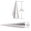 Joyeee 20Pcs Large Conical Cream Horn Molds, Stainless Steel, 5-inch view 2
