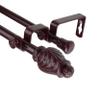 July Double Curtain Rod 28-48 inch - Mahogany view 2