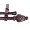 July Double Curtain Rod 28-48 inch - Mahogany view 3