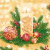 Keep Unique 20-ct 13x13 Christmas Candle Ornaments Paper Luncheon Decoupage Napkins, 3-Ply Serviettes Napkin for Art, Dinner and Party, Disposable Napkins Decor view 1