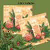 Keep Unique 20-ct 13x13 Christmas Candle Ornaments Paper Luncheon Decoupage Napkins, 3-Ply Serviettes Napkin for Art, Dinner and Party, Disposable Napkins Decor view 2